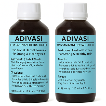Adivasi Jeeva Sanjivani Herbal Hair Oil 125ml (Pack of 2)